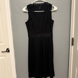Banana Republic Black Lace Midi Dress